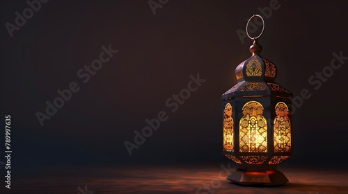 Arabic lantern isolated.