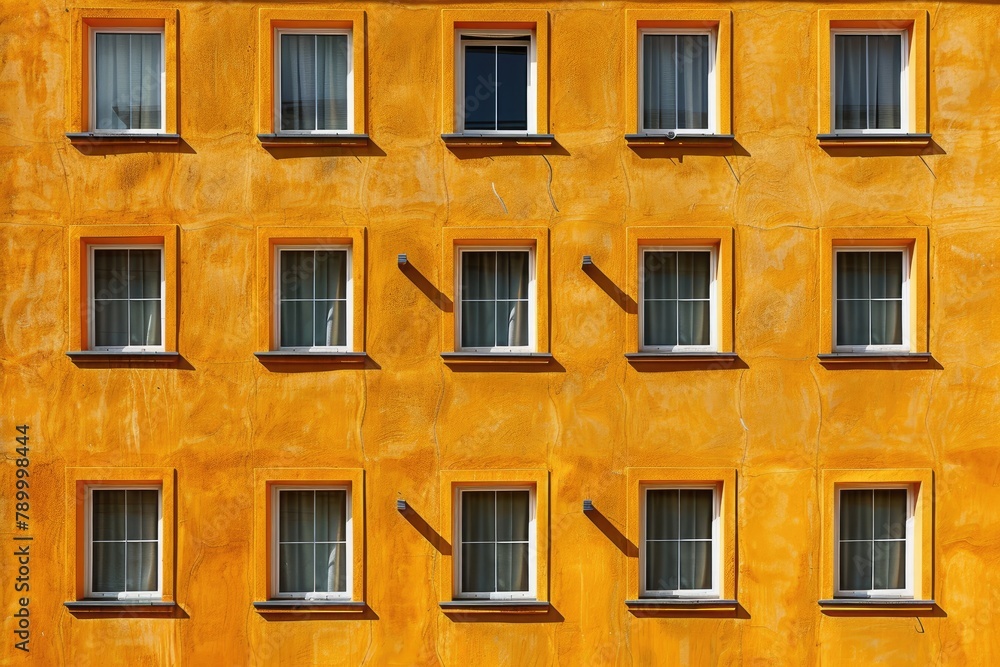 A small windows on the side wall of apartment panel buildings A small windows on the side wall of apartment panel buildings