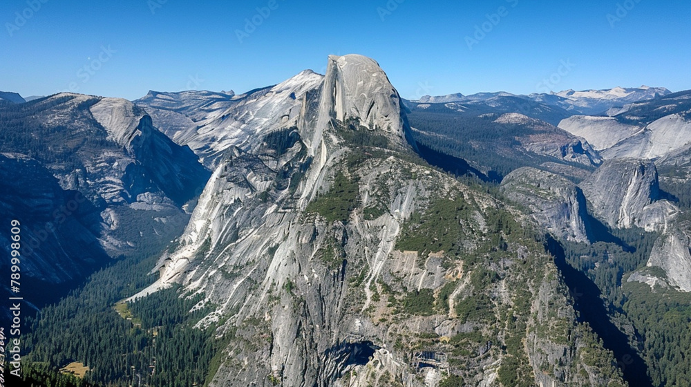 natural beauty and mountains waterfall landscape from Yosemite National Park