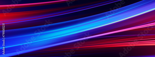 A blue and red striped background with a red line in the middle