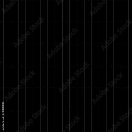 Wallpaper Mural Black solar panel seamless texture vector illustration. Abstract system from poly crystalline square cells, industrial battery collector for alternative sun energy background. Renewable resources Torontodigital.ca