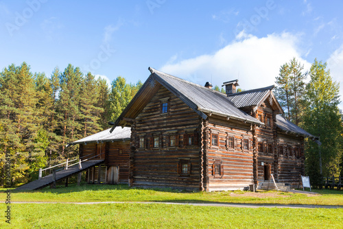 The house-yard of peasant Pukhov, 1812, from the village of Bolshoy Halui in the Kargopolsky district of the Arkhangelsk region.  The Museum of Wooden Architecture "Malye Korely".  © vesta48