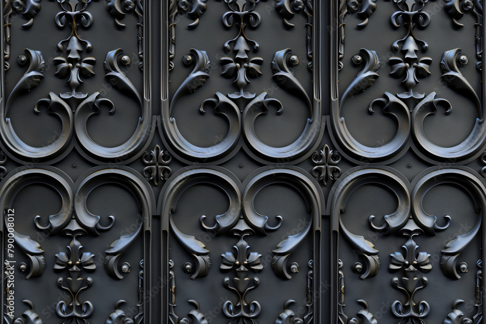 Sophisticated black classical 3d pattern. Gothic ornament. inspired by ...