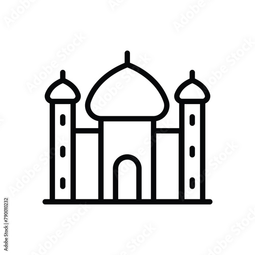 Taj Mahal vector icon