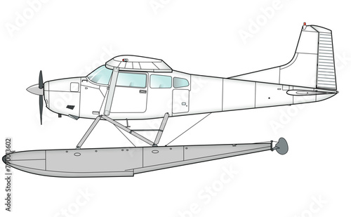 Amerikanisches einmotoriges Flugzeug