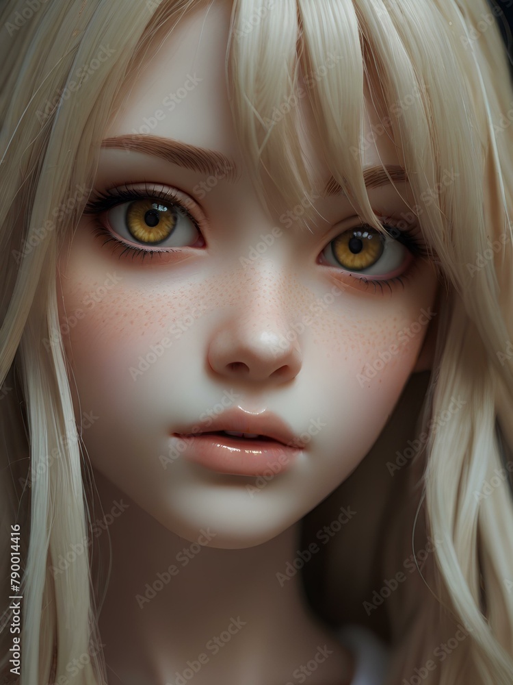 close up portrait of a girl