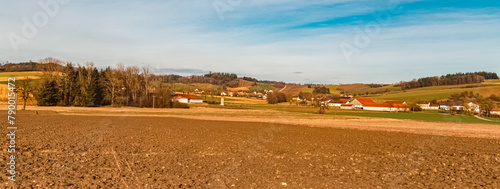 Winter view near Weng, Bad Griesbach im Rottal, Passau, Bavaria, Germany photo