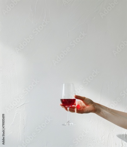 Person Holding Glass of Wine