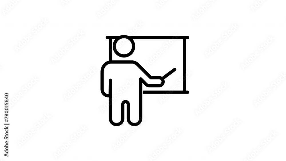 Teacher animated icon with alpha channel. Perfect for project and presentations Teacher animated icon with alpha channel. Perfect for project and presentations