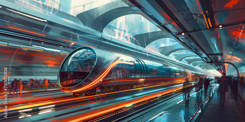 Velocity of Tomorrow, Speeding into Tomorrow's Cityscapes with High-Speed Rail Innovation