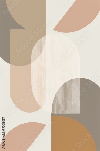 Beige and White Wallpaper With White Circles