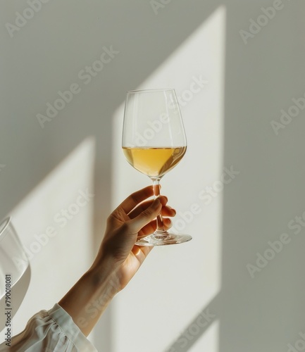 Person Holding Glass of Wine