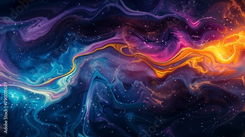 Vibrant Abstract Background With Various Colors