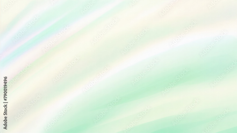 Abstract Green pastel holographic blurred background, Blurry abstract iridescent holographic foil background