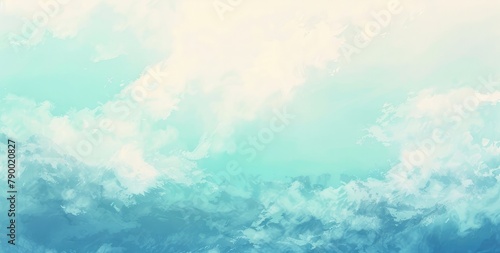Impressionist Sky: Tranquil Gradient Background