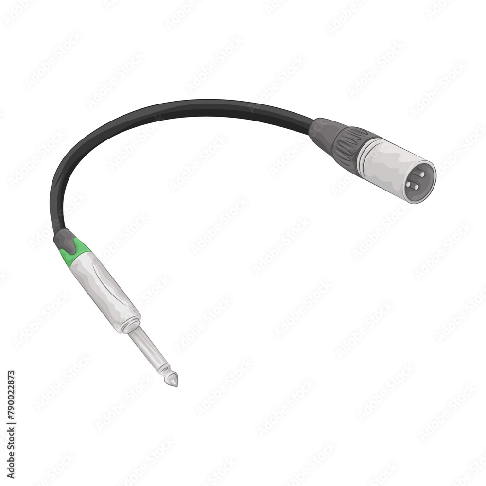 Illustration of jack connector Illustration of jack connector