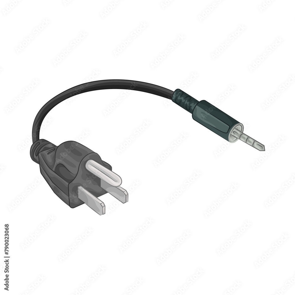 Illustration of jack connector Illustration of jack connector