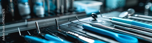 Stock photography of a closeup on medical instruments and tools, emphasizing precision and preparedness photo