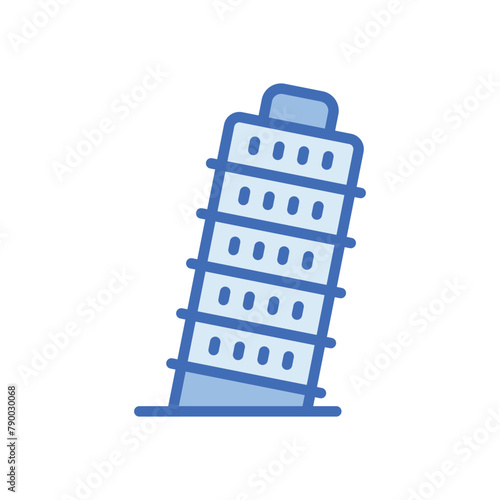 Pisa Tower vector icon