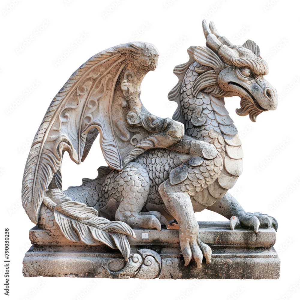 Dragon of Baroque Art isolated on transparent png.
Dragon of Baroque Art isolated on transparent png.