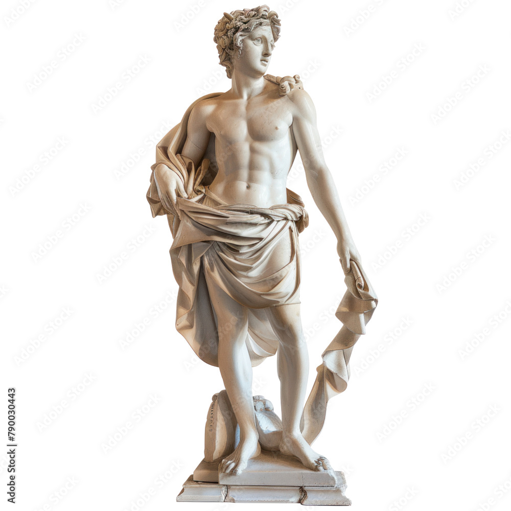 Hermes of Baroque Art isolated on transparent png.
Hermes of Baroque Art isolated on transparent png.