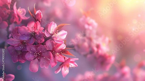 Springtime blossoming of pink blooms © 2rogan