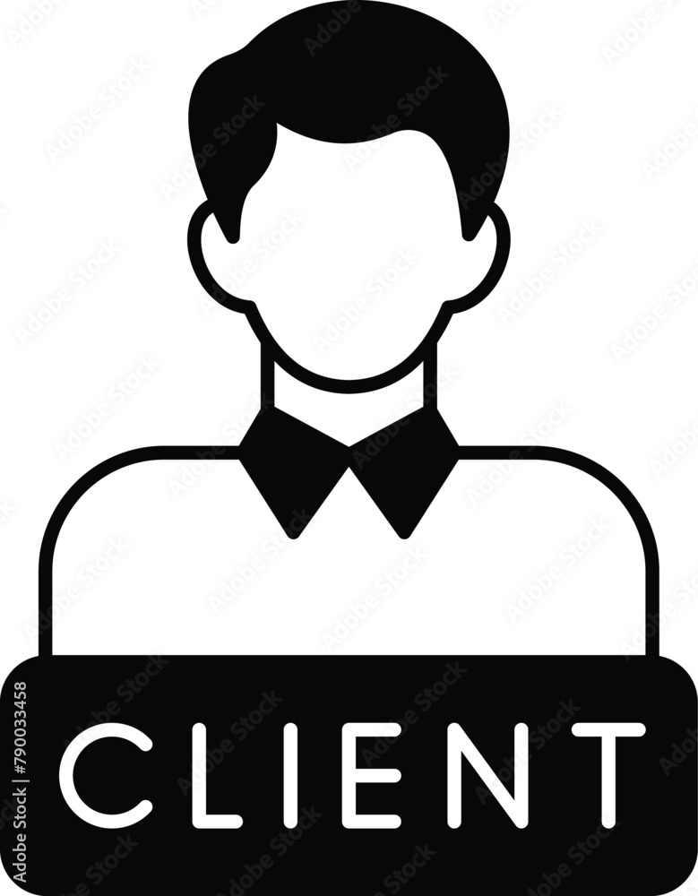 Client care Vector icon which can easily modify or edit