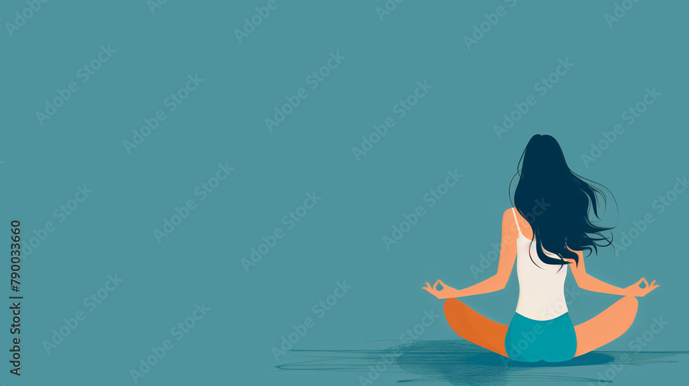 Obraz premium yoga in the lotus position