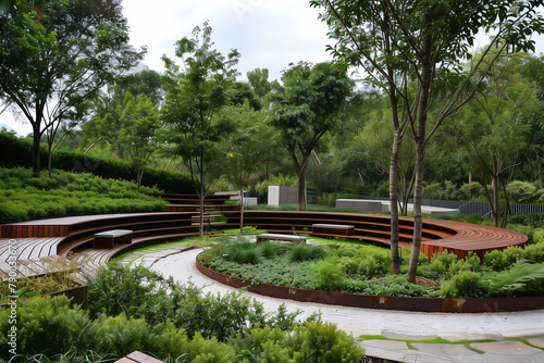 Sustainable Landscape Unbounded: Representing the essence of perpetual environmental balance.