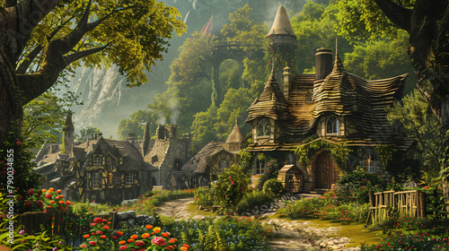 Beautiful fantasy village