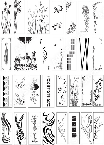 vector decorative shapes patt...