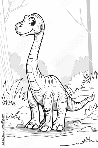  minimalistic Dinosaurs themed children s coloring page for print 