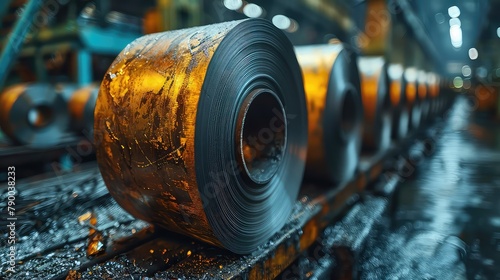 Industrial Manufacturing Concept rolls photo