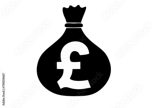 bag with money pound britania