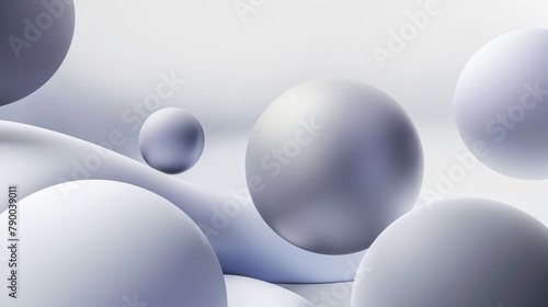 Light background  soft spheres