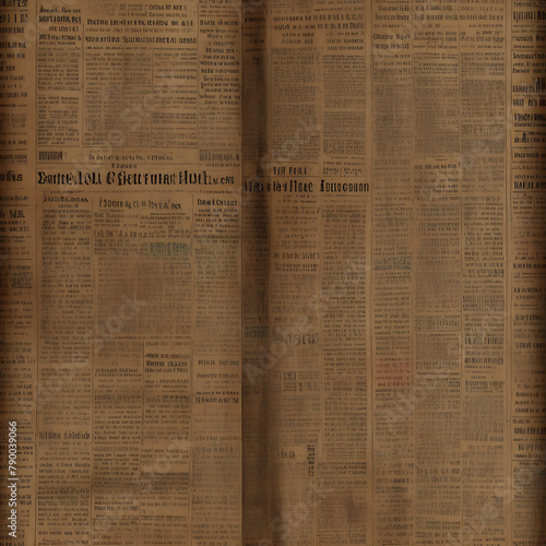 Newspaper paper grunge vintage old aged texture ,junk journal