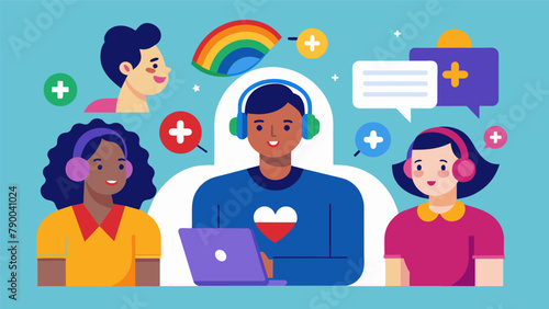 A helpline for LGBTQ+ individuals staffed by members of the LGBTQ+ community and allies providing support guidance and resources for navigating