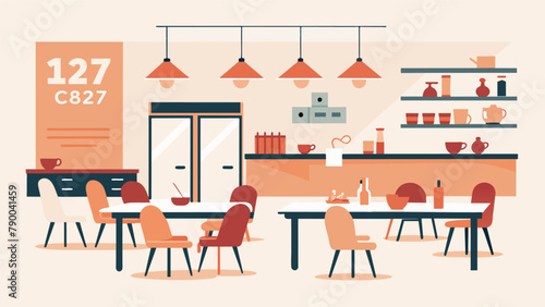 A community kitchen and dining area designed for shared meals and cooking classes to bring people together over food.