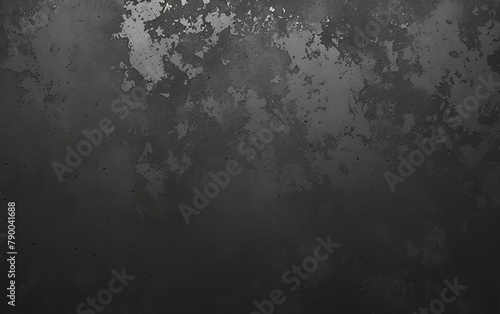 A black background with a grunge texture and white scratches, abstract design for a high contrast effect. The background is a dark grey, giving it the appearance of old paper or textured material. 