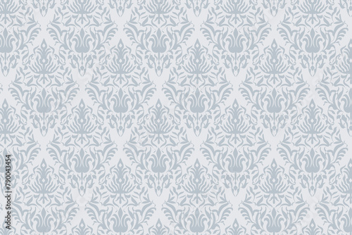 silver damask or seamless patteren design vector file.