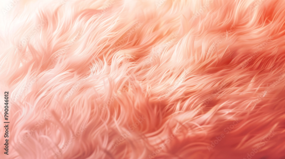 Abstract Fur background, concept color of the year 2024 Coral Mist. Abstract Fur background, concept color of the year 2024 Coral Mist.