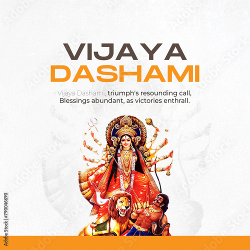 Vijaya Dashami, a day of triumph and blessings, marking the victory of good over evil. Celebrating with fervor and joy.