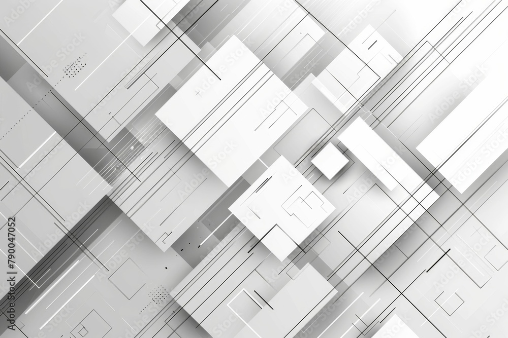 Abstract white and grey technology Hi-tech futuristic digital. High ...