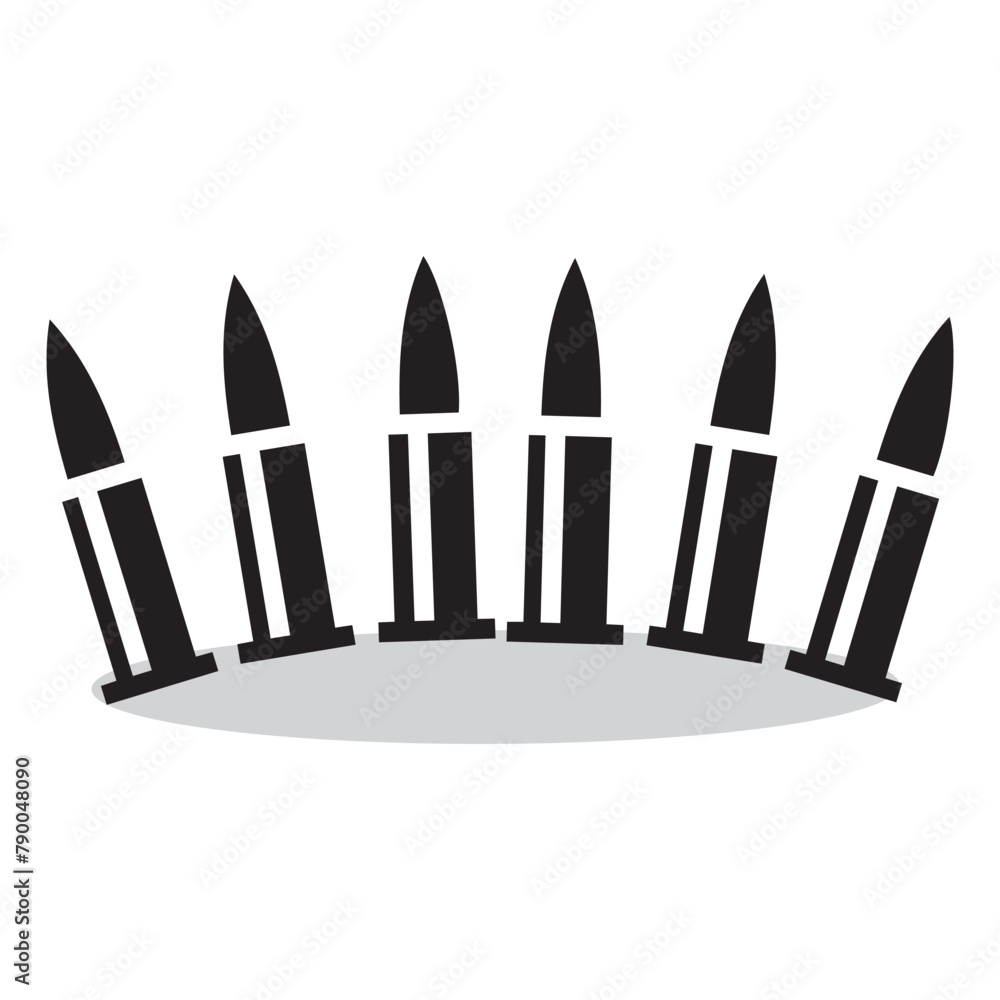 bullet ammunition vector illustration symbol design bullet ammunition vector illustration symbol design