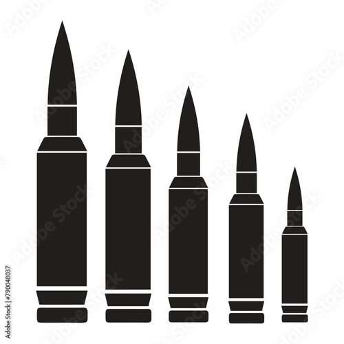bullet ammunition vector illustration symbol design