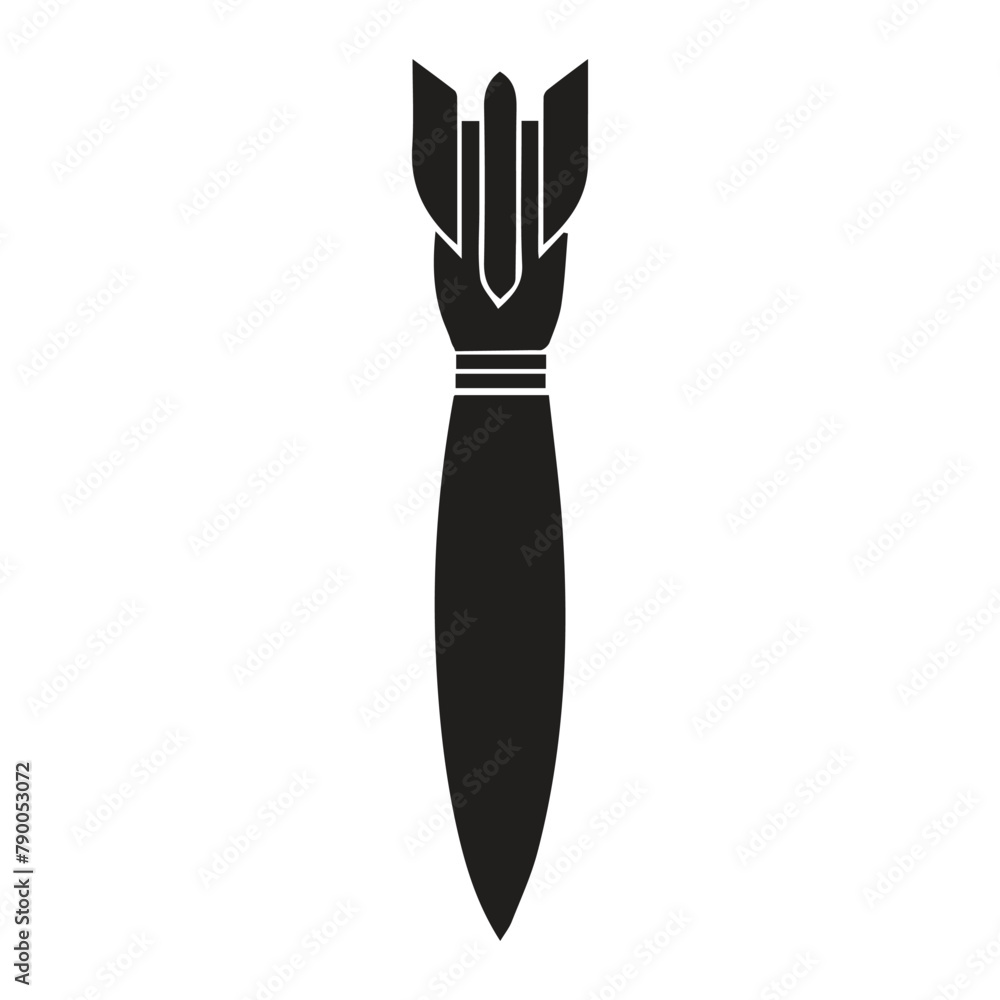 missile and rocket icon vector illustration missile and rocket icon vector illustration