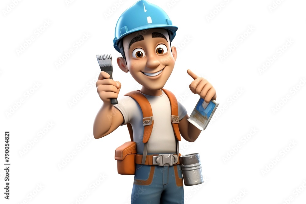 Design 3D characters involved in interior design and home improvement projects Design 3D characters involved in interior design and home improvement projects