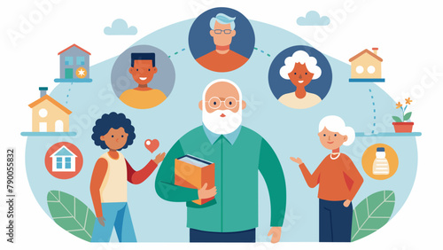 A volunteer program that offers socialization opportunities and support for older adults who live alone through a variety of organized events