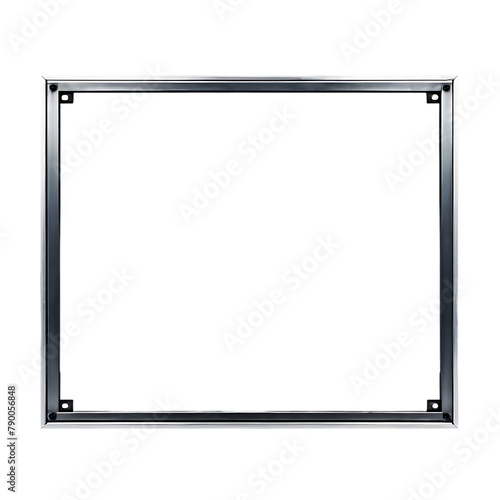 A minimalist metal frame with an industrial look Transparent Background Images 