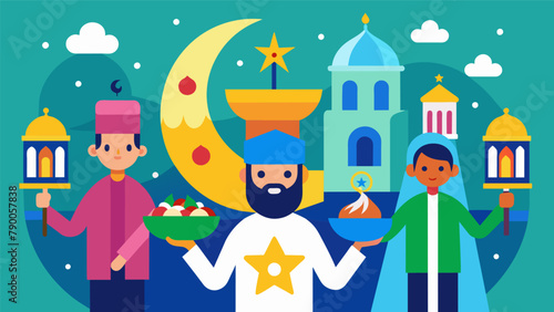 A joint celebration of major religious holidays such as Eid Diwali Christmas and Hanukkah.